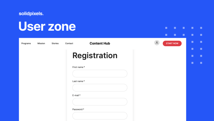 User zone | solidpixels.
